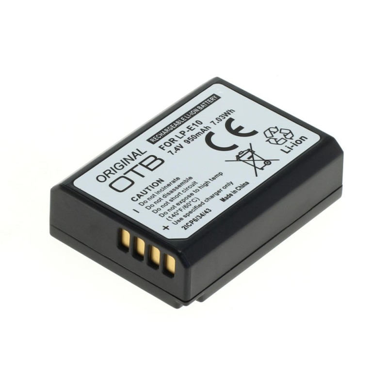 Canon LP-E10 950mAh utángyártott Li-Ion akkumulátor / akku 